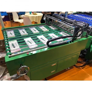 High speed double line plastic side sealing bag making machine