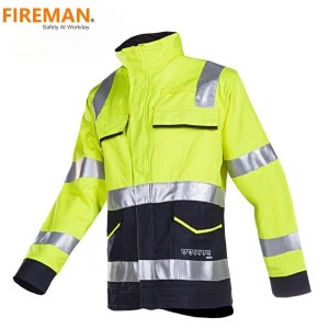 High vis waterproof anti fire fireproof fire retardant resistant anti static uniform jacket