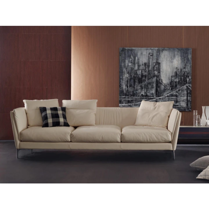 Home furniture chesterfield living room leather sofa
