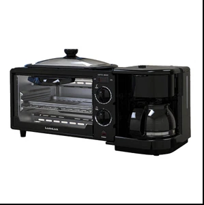 Home multi-function toaster machine breakfast black automatic small machine spit driver electric oven