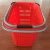 Import Hot Red  Plastic Retail Store Basket Supermarket Basket hand carry shopping basket for sale from China