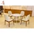 Import Hot sale custom cheap 6+1 small royal oak white leather  dining room set from China