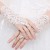 Import Hot Sale High Quality Write Fingerless Short Lace Openwork Diamond Bridal Wedding Gloves from China