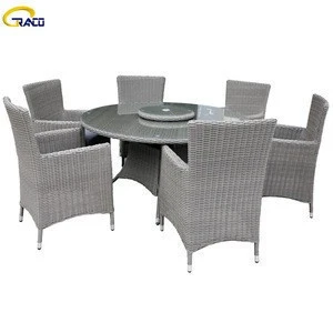 Hot sale outdoor garden wicker table and chair furniture