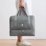 Hot sale Outdoor Sport Travel Tote Luggage Duffel  Gym Bag with dry and wet separation swimming beach bag