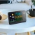 Import Hot Sale square desktop Smart alarm analog clock with led table calendar from China