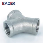hot sale stainless steel Y type tee 45 degree y tee stainless steel pipe fitting