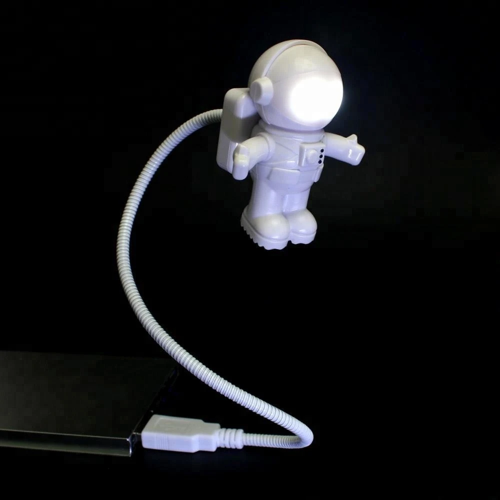 Hot sale usb gadgets spaceman astronaut usb light with gooseneck
