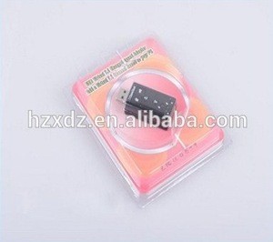 Hot sale USB Stereo Audio Adapter optical output, Mini USB 7.1 Sound Card for Computer and Car