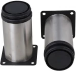 Hot sell Stainless Steel Kitchen Adjustable Feet Round 2" Dia Furniture Leg Pack of 4