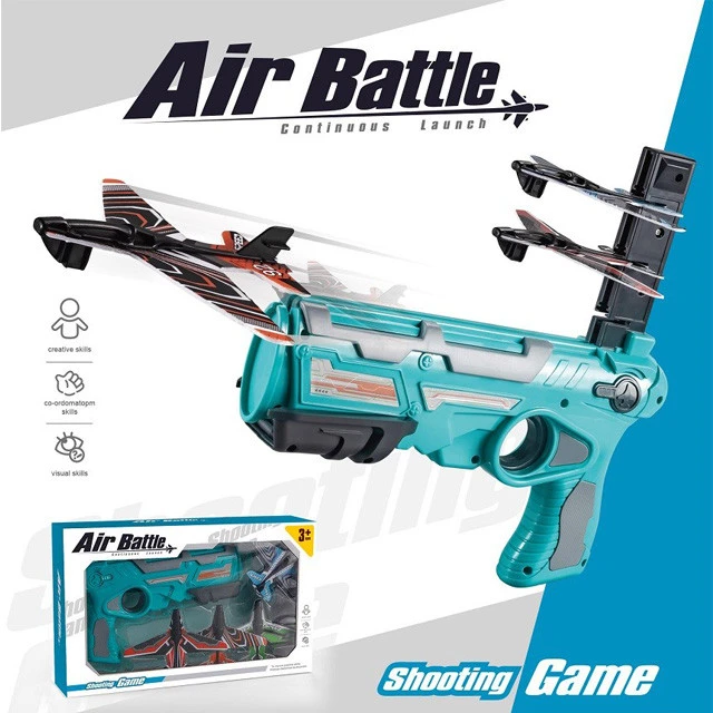 hot selling Creative Foam Catapult Aircraft Battle Launcher air soft Toy Guns for Kids