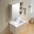 Import Hot selling solid wood washbasin cabinet bathroom vanity with sink from China