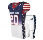 Hot Selling Youth Team Sports Uniform Made Tackle Twill Sublimated Football Uniforms American Football Jerseys and Uniforms