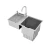 Import Household Automatic Dish Washers Stainless Steel Sink Washing Dish Machine Smart Countertop Dishwasher from China