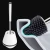 Import Household efficient soft TPR concise standing silicone toilet brush for bathroom cleaning with holder set from China