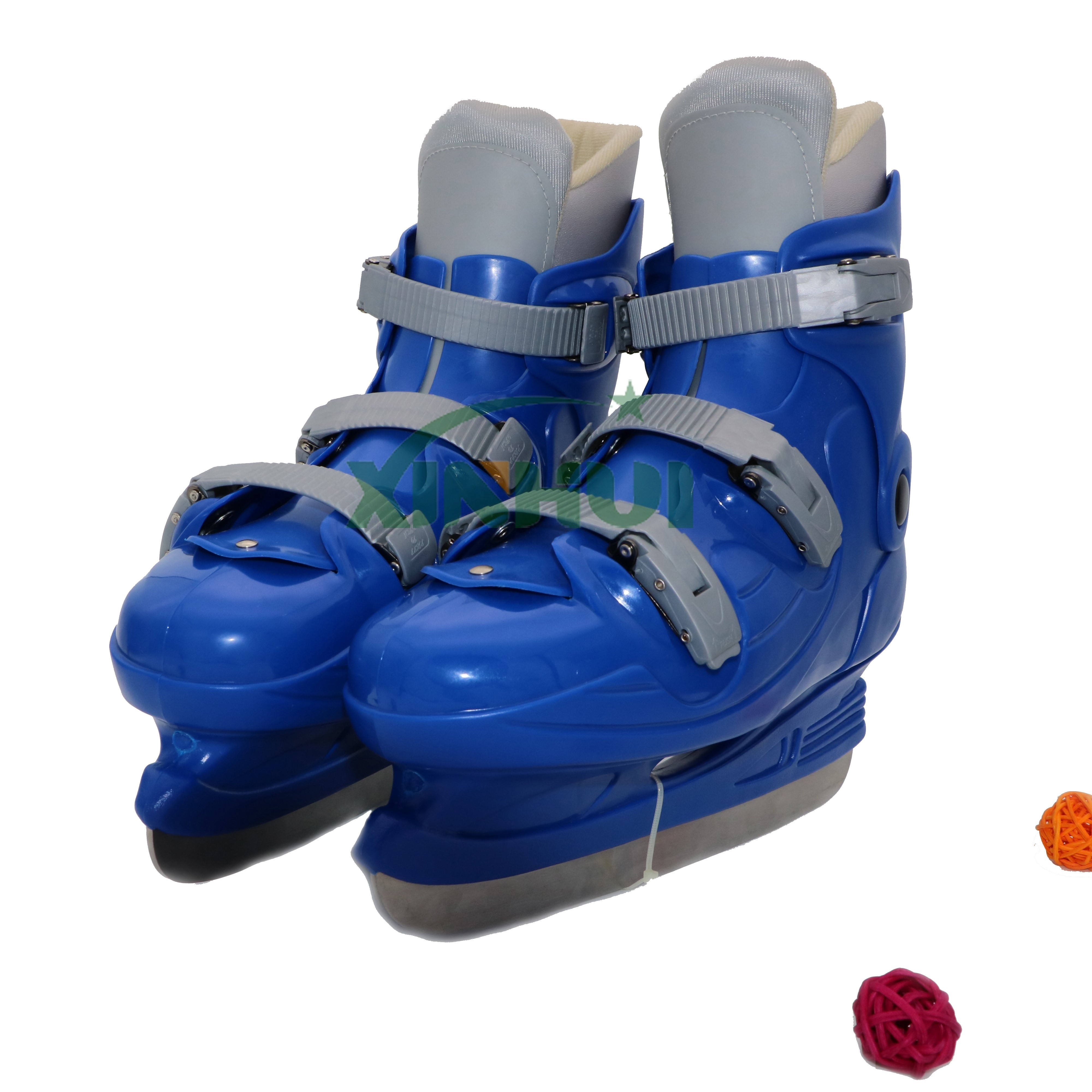 Ice skate rink rental shoes Blue color large quantity in stock cheap price wholesale