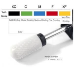 In Stock! Ceramic Nail Drill Bits Single Bullet Type Special Tool for Electric Nail Polishing Machine Nail Equipment