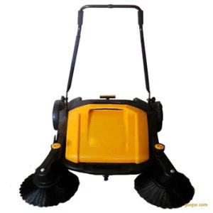 Industrial unpowered double brush HM920 fuel and electric free hand push sweeper/road floor sweeper