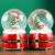 Import inflatable christmas ball pp plastic figure with snow ball from China