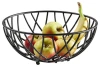 Innovative Black Round shape Fruit Basket Fruit Bowl Fruit Storage Basket