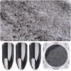 INS Popular Metal Black Nail Art Powder Magic Mirror Effect Chrome Tiny Powder Pigment