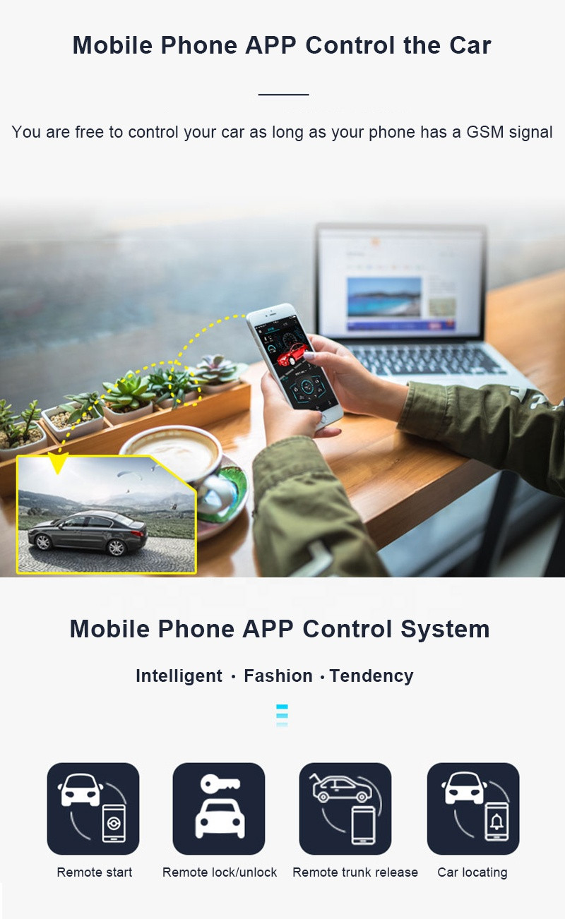 Buy Intelligent Mobile Phone Remote Control Engine Start Stop Gps ...