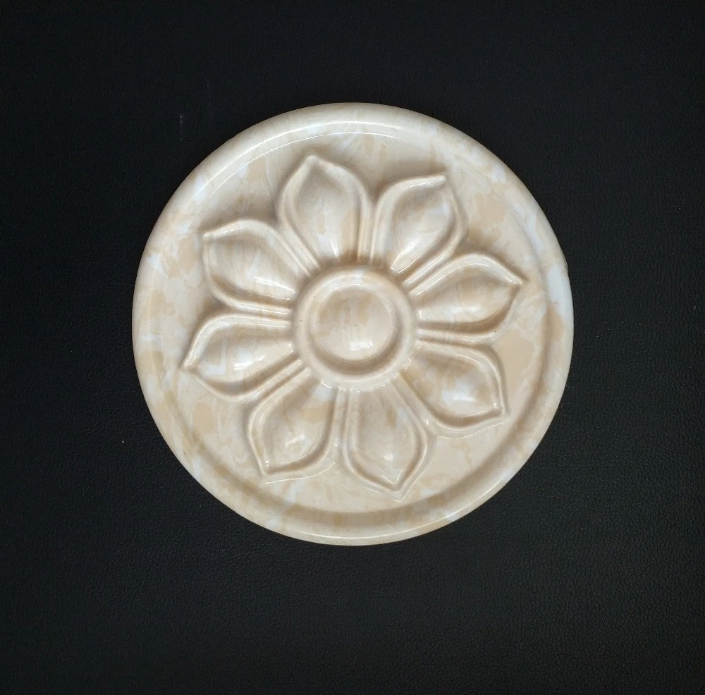 interior decorative wall marble stone panel carving with flower