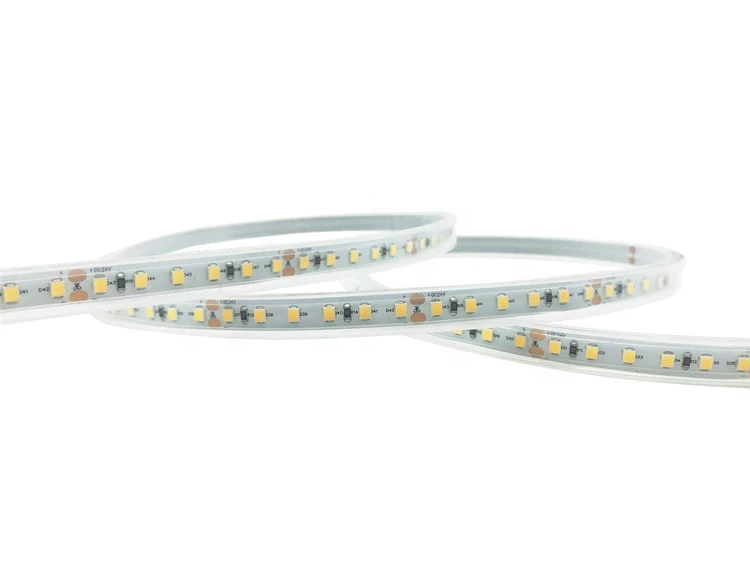 IP66 Silicone Tube Protected Waterproof LED Strip Lights SMD 2835 600 LEDs 5M Per Roll 24VDC LED Tape Light for Home