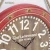 Import IVY Hemp Rope Hanging Distressed Red Metal Frame Wooden Wall Clocks Home Decoration from China