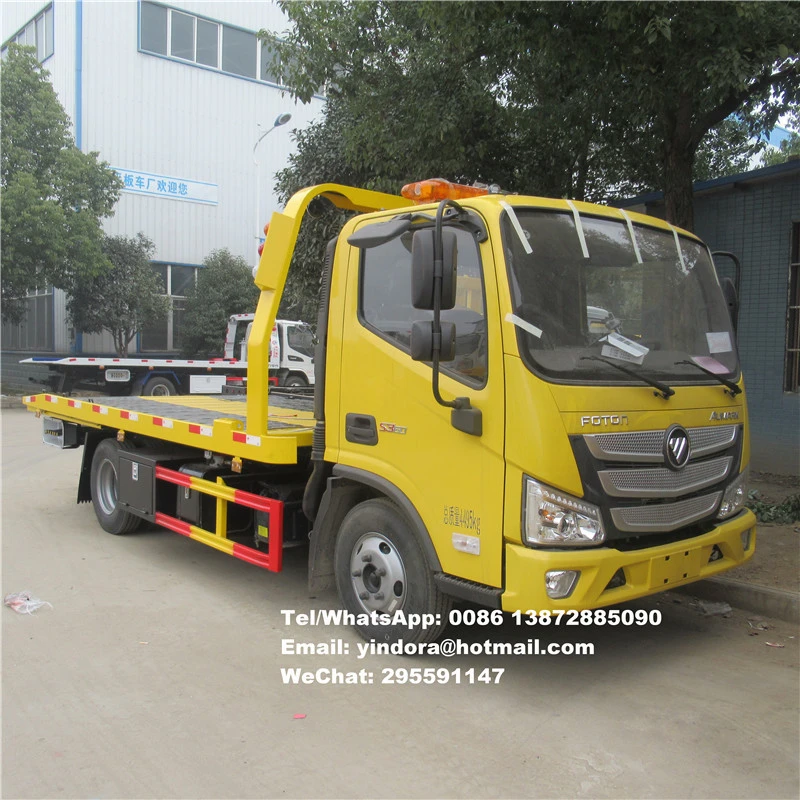 JAC 4x2 Euro V left hand drive pickup flatbeds towing car wrecker  tow truck hydraulic underlift tilt bed
