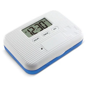 J&amp;R Multi Functions Electronic Pill Storage Case,Five Alarms Timer Reminder Medication Tablet Box