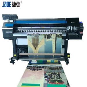 JD1803UV roll to roll inkjet printer automatic ink supply and cleaning scraping printing device for super transparent PVC