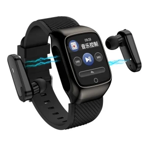 Jieli CPU Wireless Headset Mini Earphone in Smart Watch ,Two in One , TWS , Mp3 Player , Phone Answer , Messege, Sports
