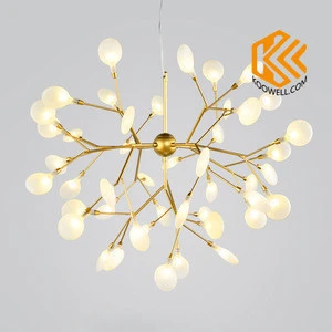 KH004 Nordic Modern Leaf LED Chandelier Pendant Light for Dining room,Living room Cafe and Bar