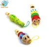 kids lovely cartoon animal shaped wooden whistle toy