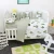 Import kids room decoration 100% cotton breathable custom letter baby crib bumper protector de cuna from China
