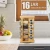 Import Kitchen Countertop Wood Revolving Tower 4 Tier 16 Glass Jars Holder Condiment Spice Rack Organizer Rotating from China