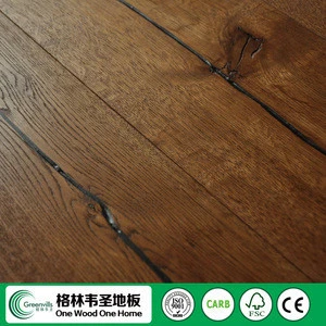 knotty distressed cheap rustic floor oak click wood floor white oak engineered flooring