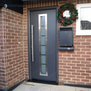 Korean Doors Stainless Steel Doors With Glass Metallic Steel Frame Doors