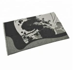 ladies Autumn and  winter warm cashmere with  silk jacquard brushed  shawl
