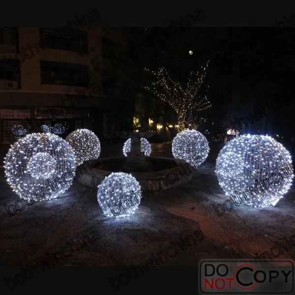 Large festival led string lights outdoor decoration christmas ball lights customized