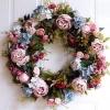 Large Size 22 Inch Christmas Decoration Artificial Flower Wreath