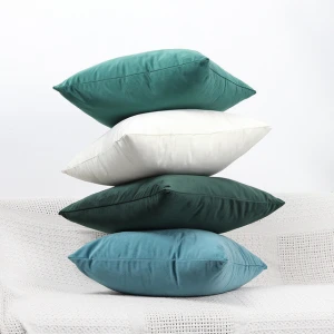 Latest Design 100% Polyester Solid Color Sofa Pillow Velvet Decorative Cushion Covers