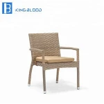 latest design garden furniture dining sets with metal frame chair and table