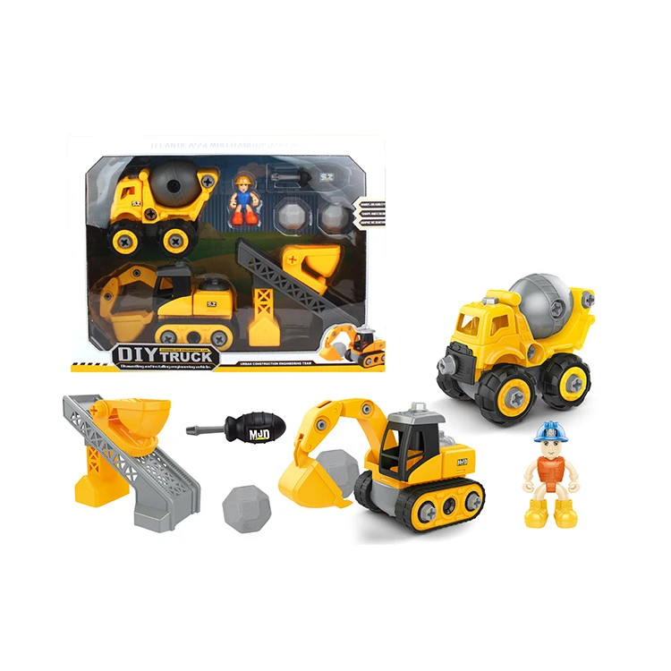 Latest toy take apart diy car plastic self assembly toys kids engineering with drill