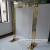 LDJ1074 Custom made gold square shape stainless steel metal arch for wedding walkway stage decoration