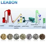 Leabon 5-10t/H Beech Spruce Hard Wood Pellet Making Line
