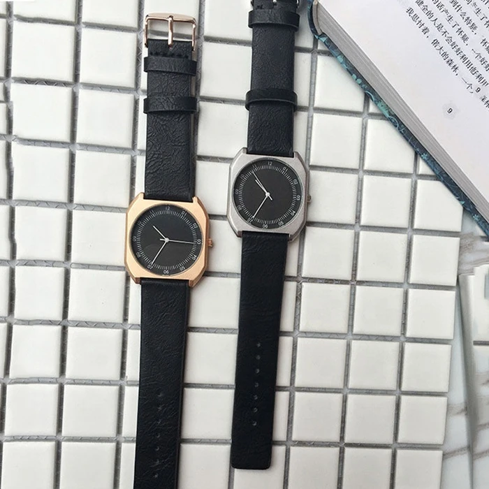 Leather Strap Square Case Best Cheap Unique Mens Watches