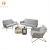 Import leather waiting chair living room sofas antique sofa bench for nail salon from China