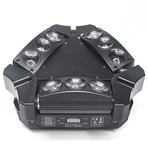 LED 9x10W Spider Light RGBW 4in1 DMX Stage LED Spider Moving Head Beam Light for party